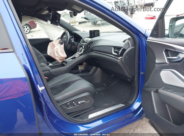 5J8TC2H83NL016629 2022 ACURA RDX Blue წინა სალონის ხედი
