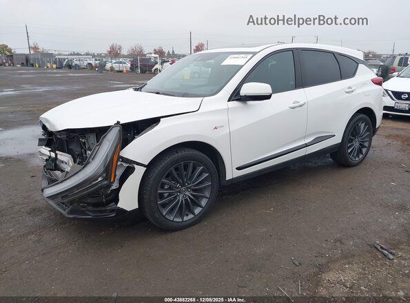 5J8TC2H83PL005293 2023 ACURA RDX White წინა მარცხენა ხედი სამი მეოთხედიდან