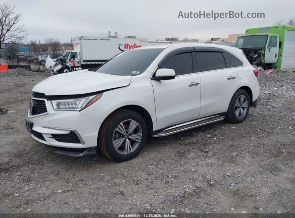 5J8YD4H38LL044247 2020 ACURA MDX White წინა მარცხენა ხედი სამი მეოთხედიდან
