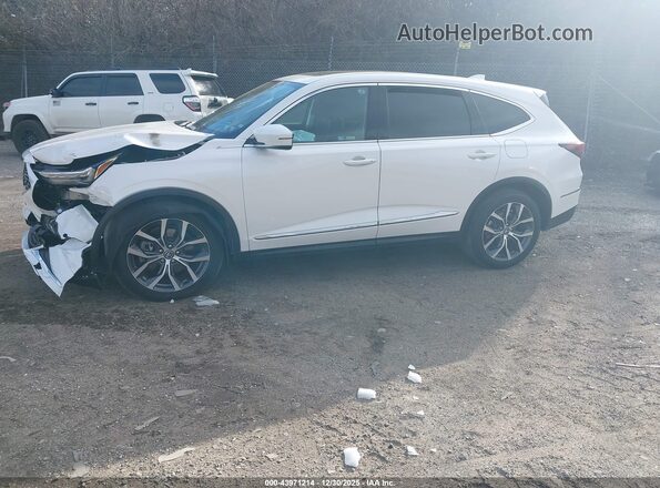 5J8YE1H40PL006974 2023 ACURA MDX White Առջևի ձախ երեք քառորդ տեսարան