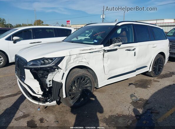 5LM5J7WC0SGL22900 2025 LINCOLN AVIATOR White Առջևի ձախ երեք քառորդ տեսարան