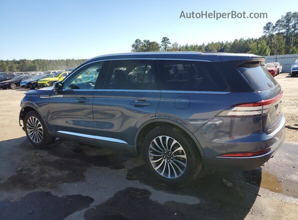 5LM5J7WC4MGL12728 2021 LINCOLN AVIATOR Blue Rear left