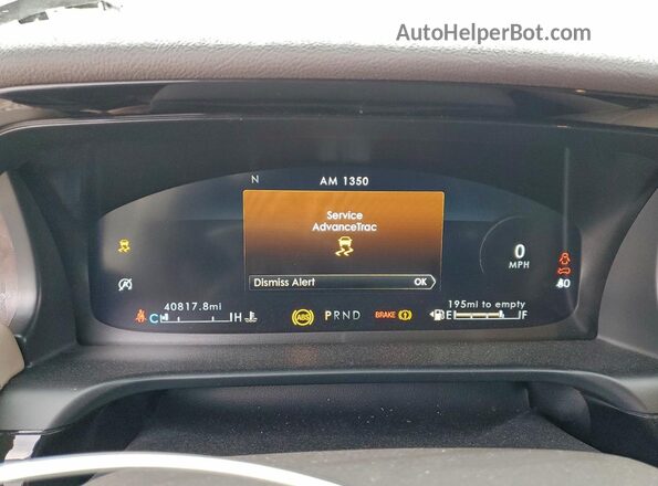 5LM5J7WC5PGL16632 2023 LINCOLN AVIATOR White Вид щитка приладів