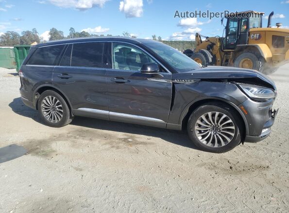 5LM5J7WC8LGL10902 2020 LINCOLN AVIATOR Gray Delantero derecho