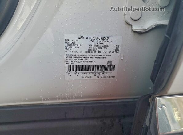 5LM5J7XC1LGL05653 2020 LINCOLN AVIATOR White 360 interior view