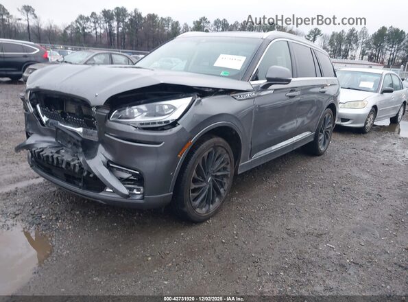 5LM5J7XC5NGL02953 2022 LINCOLN AVIATOR Gray Передня ліва чверть