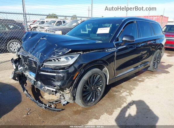 5LM5J7XC9MGL19298 2021 LINCOLN AVIATOR Black Przód lewy