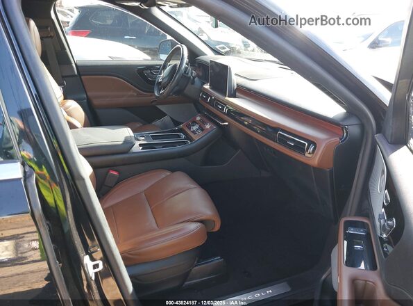5LM5J7XC9MGL19298 2021 LINCOLN AVIATOR Black Widok wnętrza z przodu