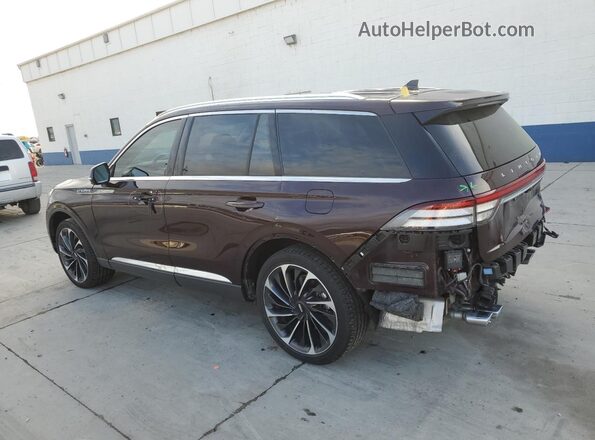 5LM5J7XC9RGL02377 2024 LINCOLN AVIATOR Burgundy Rear left
