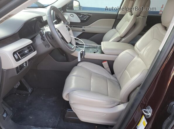 5LM5J7XC9RGL02377 2024 LINCOLN AVIATOR Burgundy Front interior view