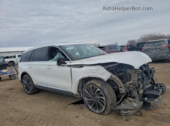 5LM5J7XCXMGL12795 2021 LINCOLN AVIATOR White Передня права чверть