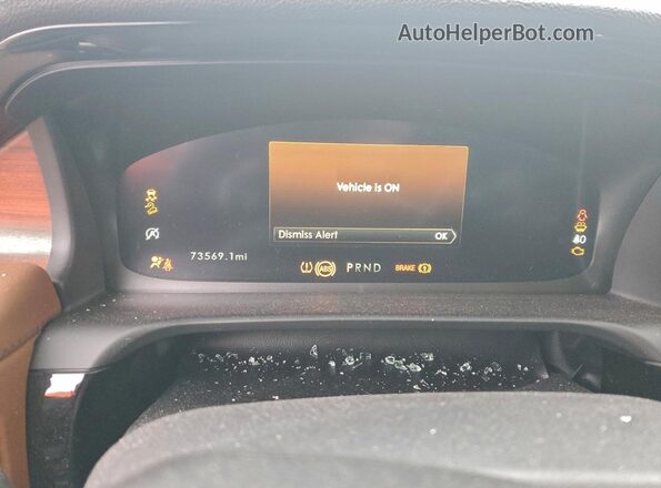 5LM5J7XCXMGL12795 2021 LINCOLN AVIATOR White Вид щитка приладів