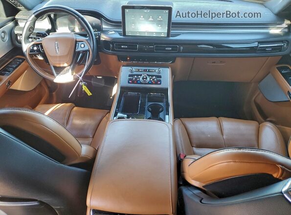 5LM5J9XC7LGL29502 2020 LINCOLN AVIATOR Black Dashboard view