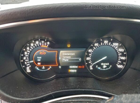 5LMCJ1D90GUJ21034 2016 LINCOLN MKC Белый Вид щитка приборов