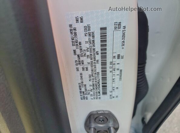 5LMCJ1DA2RUL11155 2024 LINCOLN CORSAIR White Vista de la etiqueta del VIN