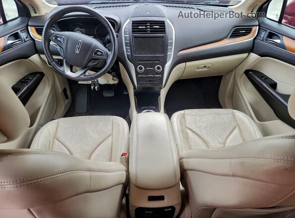 5LMCJ3D99GUJ27099 2016 LINCOLN MKC Maroon Вид панелі приладів