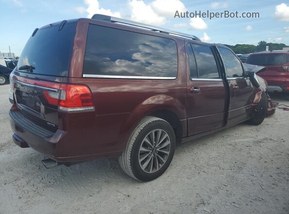 5LMJJ3HT2GEL00811 2016 LINCOLN NAVIGATOR Maroon Trasero derecho