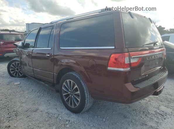 5LMJJ3HT2GEL00811 2016 LINCOLN NAVIGATOR Maroon Trasero izquierdo