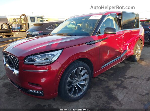 5LMYJ8XY9MNL00809 2021 LINCOLN AVIATOR Red Передня ліва чверть