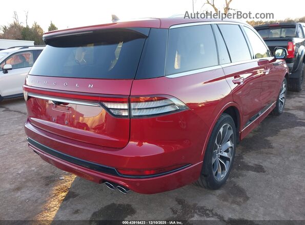 5LMYJ8XY9MNL00809 2021 LINCOLN AVIATOR Red Задня права чверть