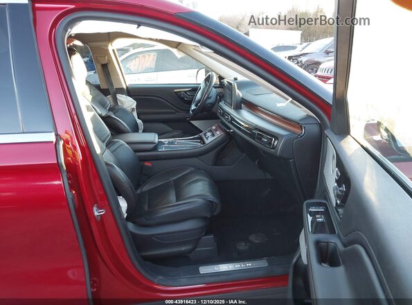 5LMYJ8XY9MNL00809 2021 LINCOLN AVIATOR Red Вид салону спереду