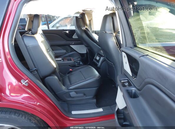 5LMYJ8XY9MNL00809 2021 LINCOLN AVIATOR Red Вид наклейки з VIN-кодом