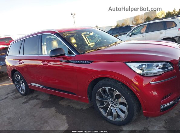 5LMYJ8XY9MNL00809 2021 LINCOLN AVIATOR Red Вид задньої частини салону