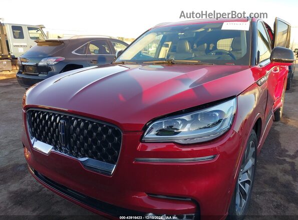 5LMYJ8XY9MNL00809 2021 LINCOLN AVIATOR Red Вид щитка приладів