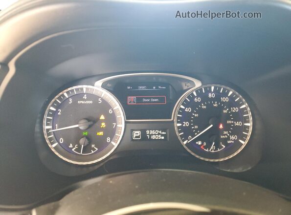 5N1AL0MM7GC501884 2016 INFINITI QX60 Gray Вид щитка приладів