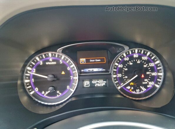 5N1AL0MM9GC519464 2016 INFINITI QX60 Синий Вид щитка приборов
