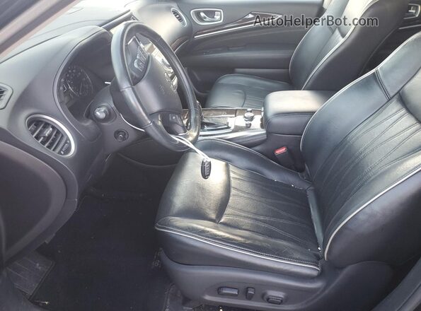 5N1AL0MM9GC525586 2016 INFINITI QX60 Black Widok wnętrza z przodu