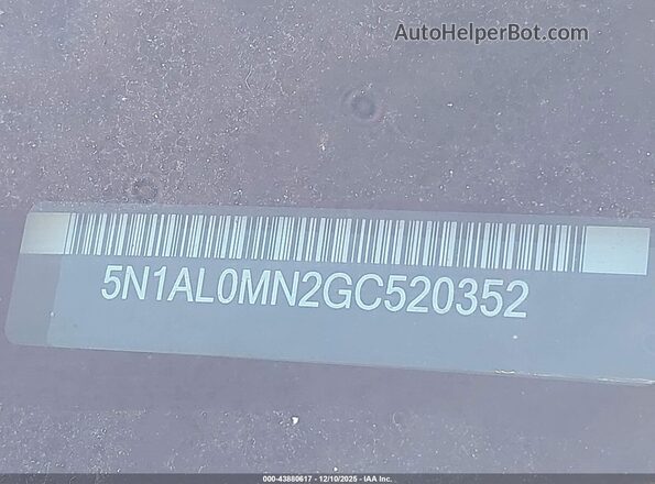 5N1AL0MN2GC520352 2016 INFINITI QX60 Black Engine compartment view