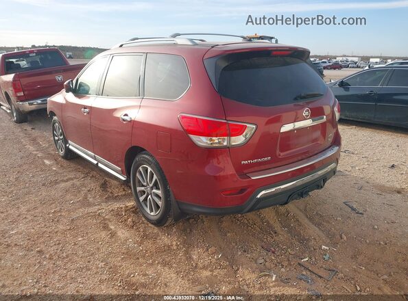 5N1AR2MM9GC647570 2016 NISSAN PATHFINDER Burgundy Задня ліва чверть
