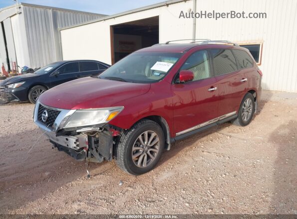 5N1AR2MM9GC647570 2016 NISSAN PATHFINDER Burgundy Передня ліва чверть