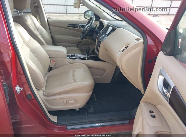 5N1AR2MM9GC647570 2016 NISSAN PATHFINDER Burgundy Вид салону спереду