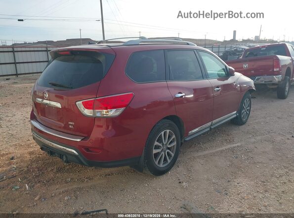 5N1AR2MM9GC647570 2016 NISSAN PATHFINDER Burgundy Задня права чверть
