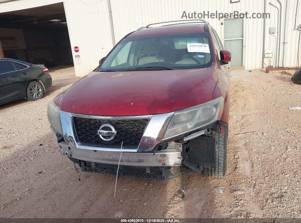 5N1AR2MM9GC647570 2016 NISSAN PATHFINDER Burgundy Вид задньої частини салону