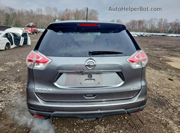 5N1AT2MMXGC865020 2016 NISSAN ROGUE Серый Вид сзади