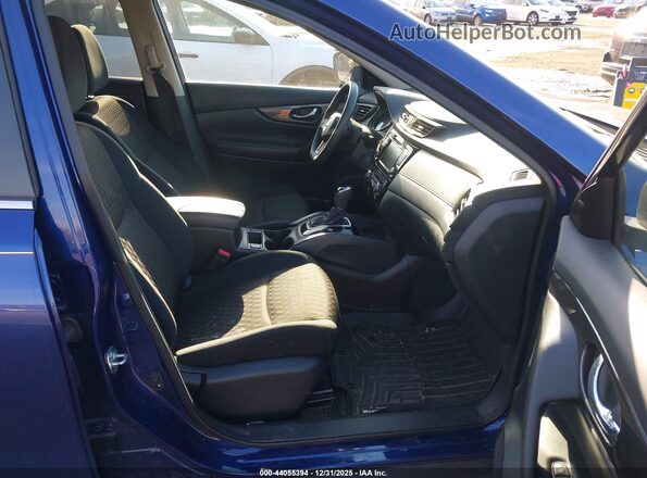 5N1AT2MV6KC717951 2019 NISSAN ROGUE Dark Blue Front interior view