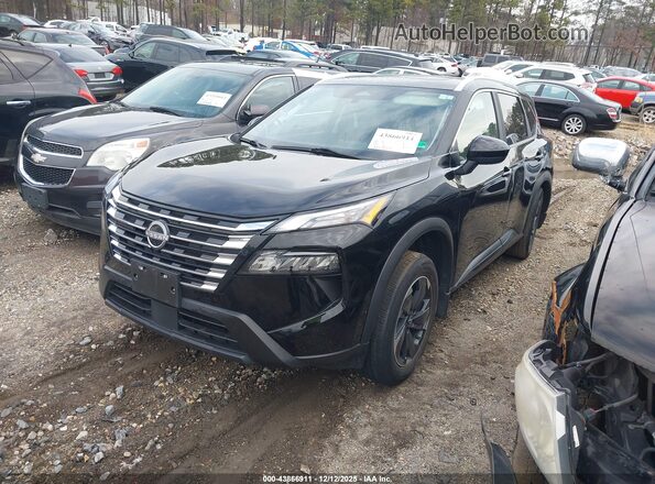 5N1BT3BA0RC732711 2024 NISSAN ROGUE Черный Передняя левая четверть