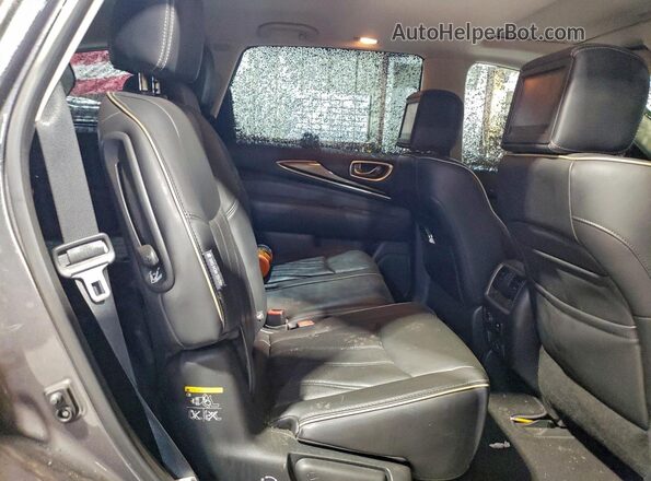 5N1DL0MM4JC525953 2018 INFINITI QX60 Charcoal უკანა სალონის ხედი