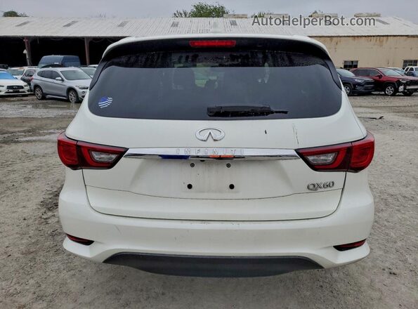5N1DL0MN2LC522478 2020 INFINITI QX60 White Rear view