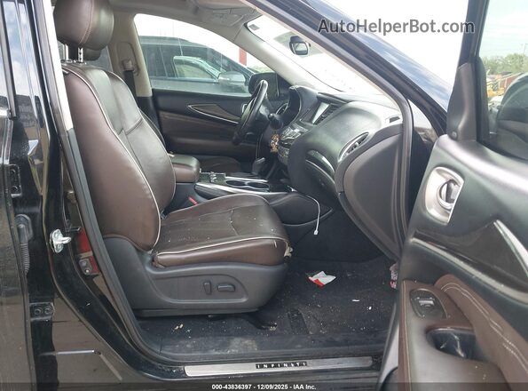 5N1DL0MN6LC515405 2020 INFINITI QX60 Black Widok wnętrza z przodu