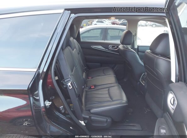 5N1DL0MN8JC516651 2018 INFINITI QX60 Black VIN კოდის სტიკერის ხედი