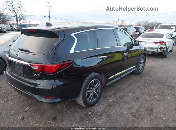 5N1DL0MN8JC516651 2018 INFINITI QX60 Black უკანა მარჯვენა