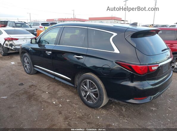 5N1DL0MN8JC516651 2018 INFINITI QX60 Black უკანა მარცხენა