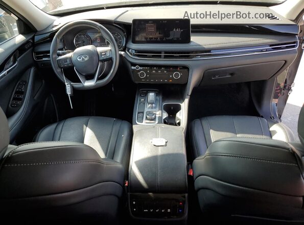 5N1DL1ER7PC374731 2023 INFINITI QX60 Black Вид панелі приладів