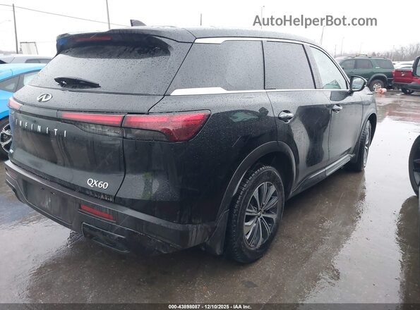 5N1DL1ES8PC347248 2023 INFINITI QX60 Black Հետևի աջ