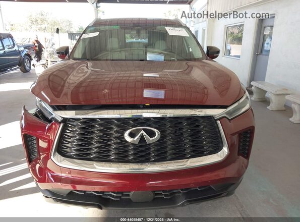 5N1DL1FS2PC370104 2023 INFINITI QX60 Burgundy Widok zestawu wskaźników
