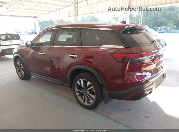 5N1DL1FS2PC370104 2023 INFINITI QX60 Burgundy Tył lewy